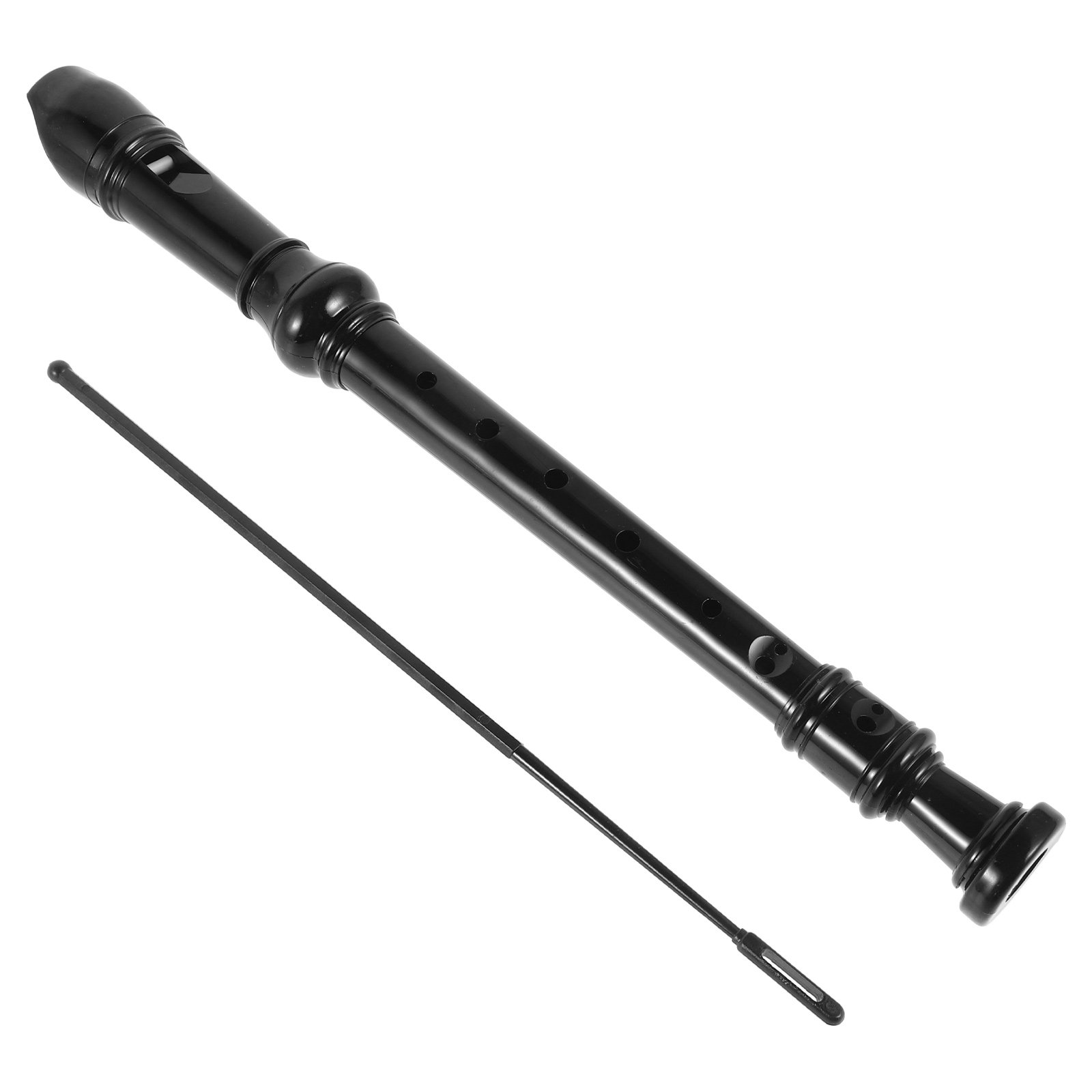 Soprano Recorder Plastic - Flauta de Bisel Soprano Transparente Preta