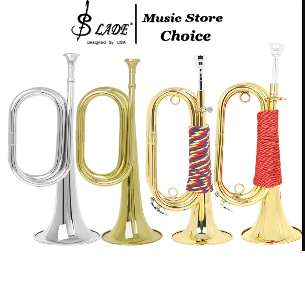 Musical Instrument Bugle - Trompete Mini Bugle Bb em Latão