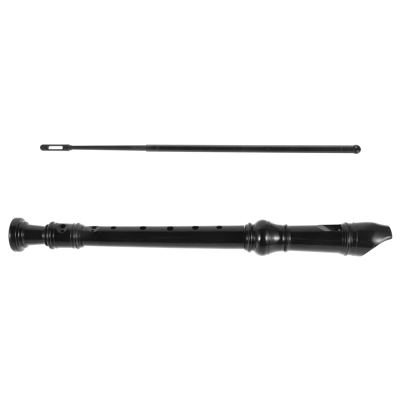 Soprano Recorder Plastic - Flauta de Soprano Transparente Preta de