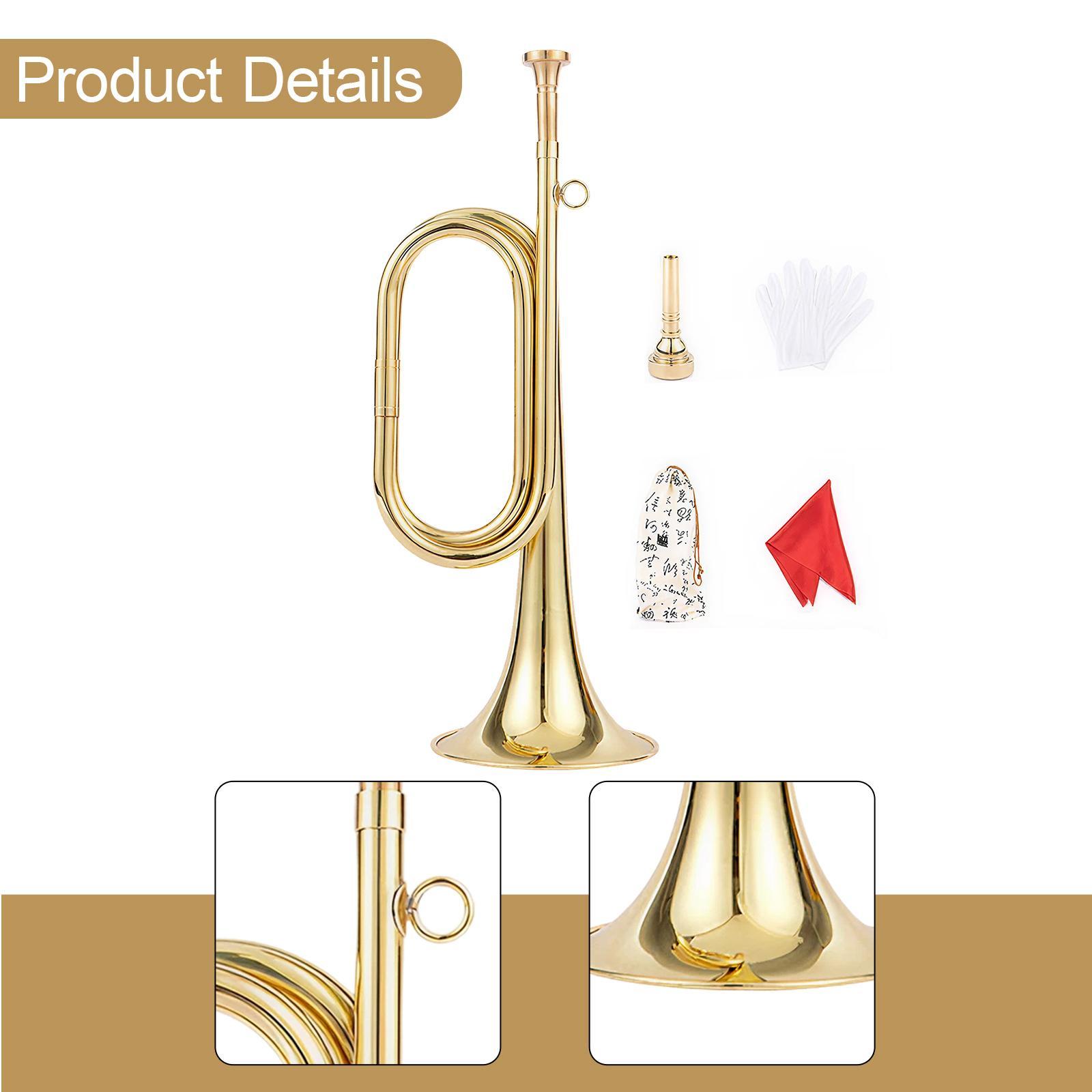 Trompete com Luvas, Instrument - Musical Instrument Bugle avaliação e preço