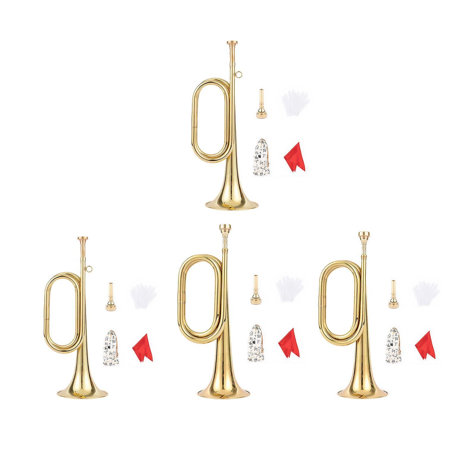 Trompete com Luvas, Instrument - Musical Instrument Bugle avaliação e preço