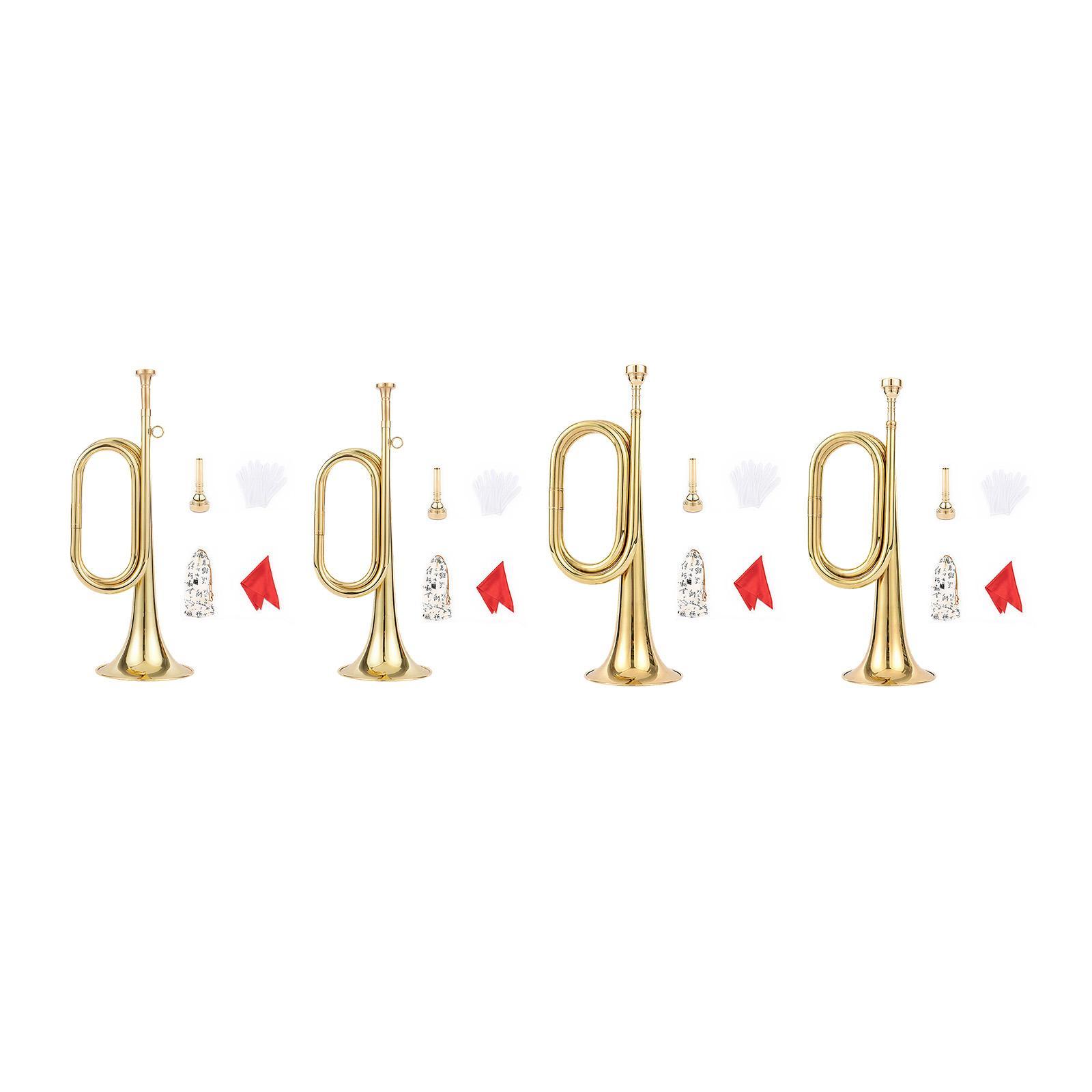 Trompete com Luvas, Instrument - Musical Instrument Bugle avaliação e preço