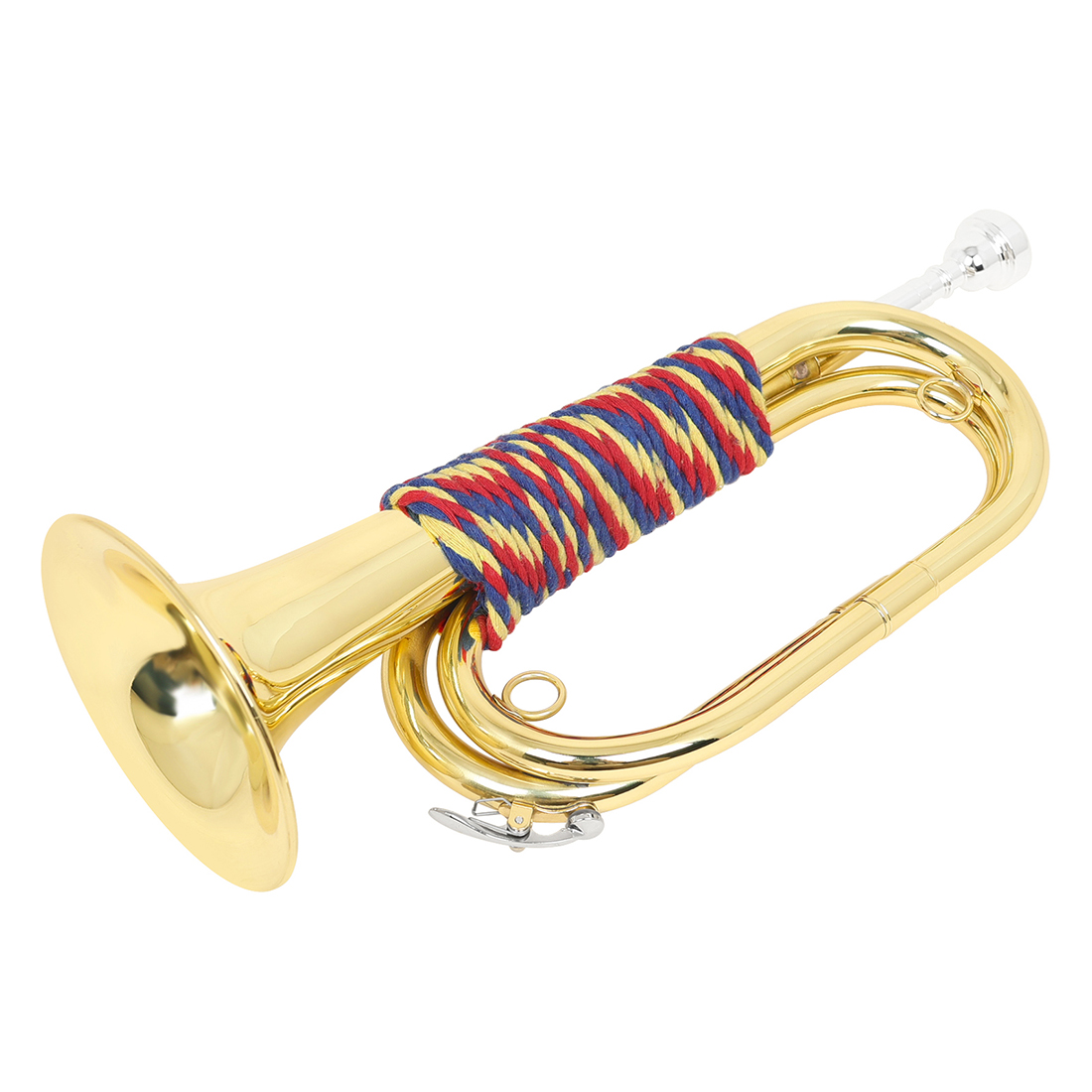 Trompete Mini Bugle Bb em Latã - Musical Instrument Bugle avaliação e preço